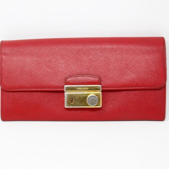 Prada #46196 Saffiano Lock Wallet - Picture 1 of 6